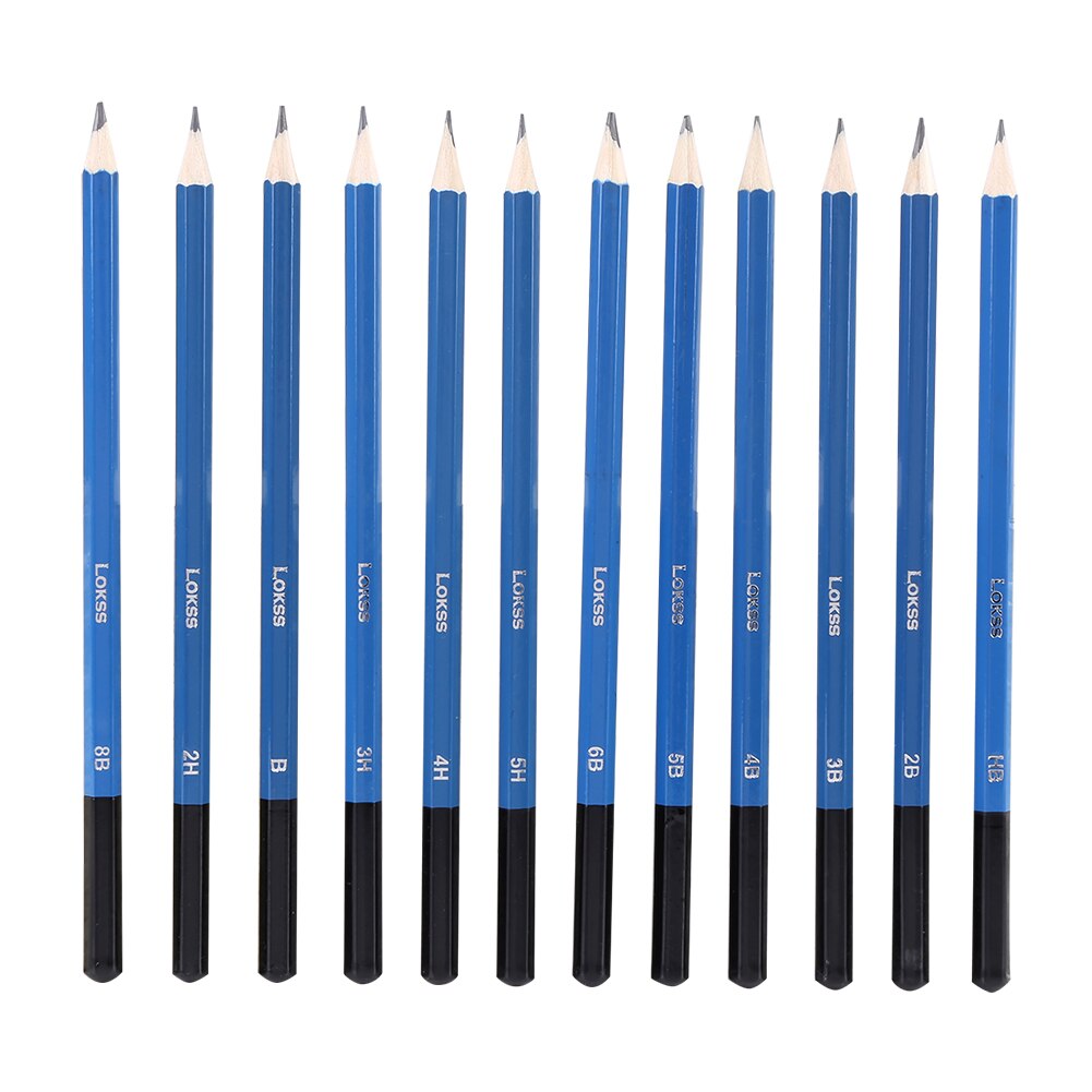40PCS Durable Sketching Drawing Pencils Kit Set Art Supplies Students Painting Tool Sketch Brush Set