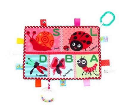 Multifunktionale, weiche baby-plüschtiere, früchte, insekten, blumen und hängespielzeug zur förderung der kognitiven entwicklung: B