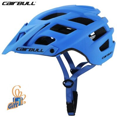 Cairbull Fietshelmen Motorfiets Veiligheid Hoed Cap Fietshelm Mtb Tt Helmen Casco Ciclismo Racefiets Helm Met Zonneklep: 30 Blue