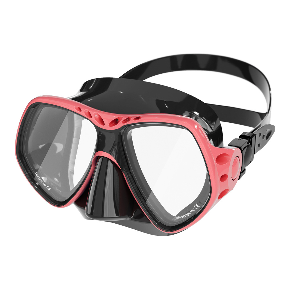 Neue Professionelle Tauchen Maske Schnorcheln Anzug Erwachsene Silikon Anti-Nebel-Brille Ausbildung Schnorchel Bausatz Schwimmen Ausrügestochen: Blau