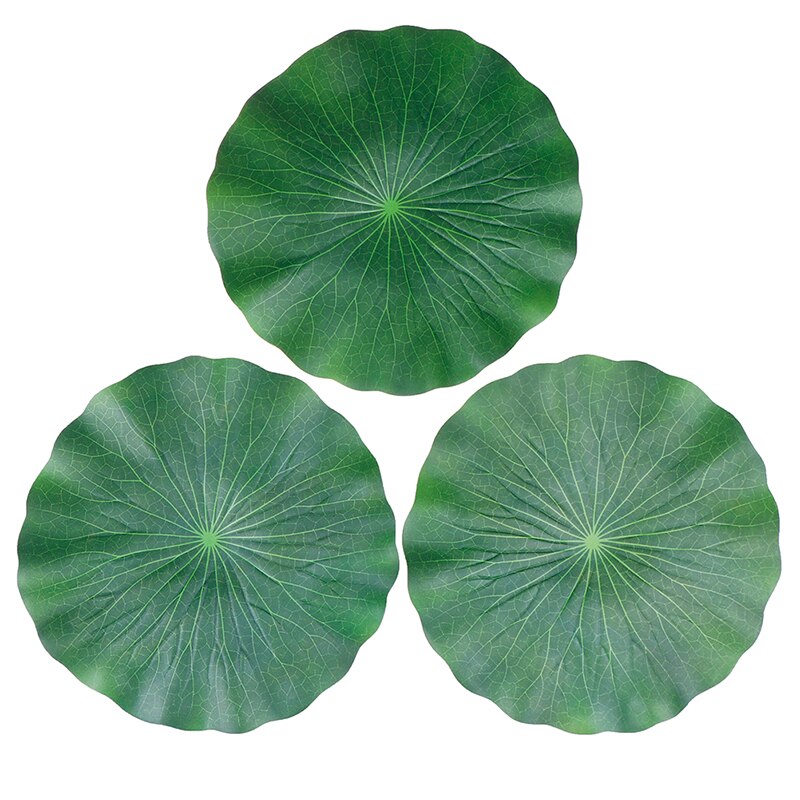 Pack Van 9 Kunstmatige Drijvende Schuim Lotus Bladeren Waterlelie Pads Ornamenten Groene Perfect Voor Patio Koi Vijver Zwembad decoraties