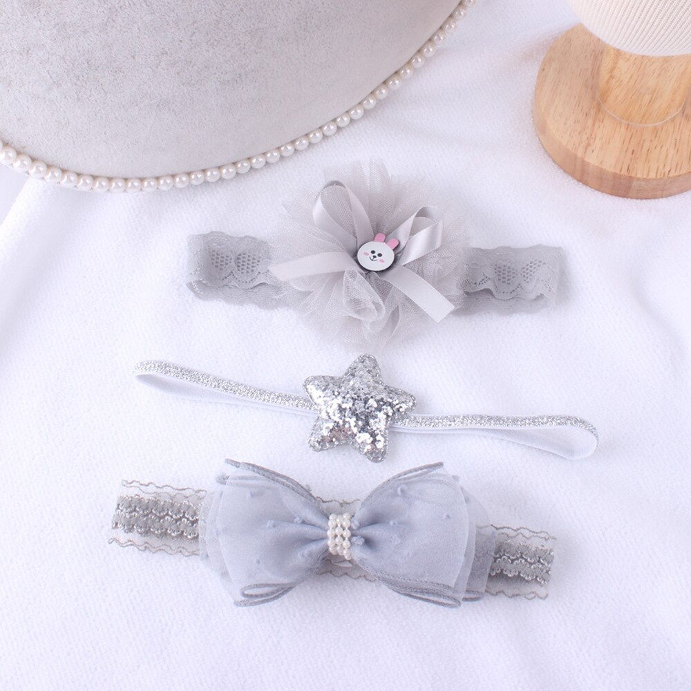 Baby Hoofddeksels Baby Meisjes Baby Peuter Bloem Boog Hoofdband Haarband Accessoires: A