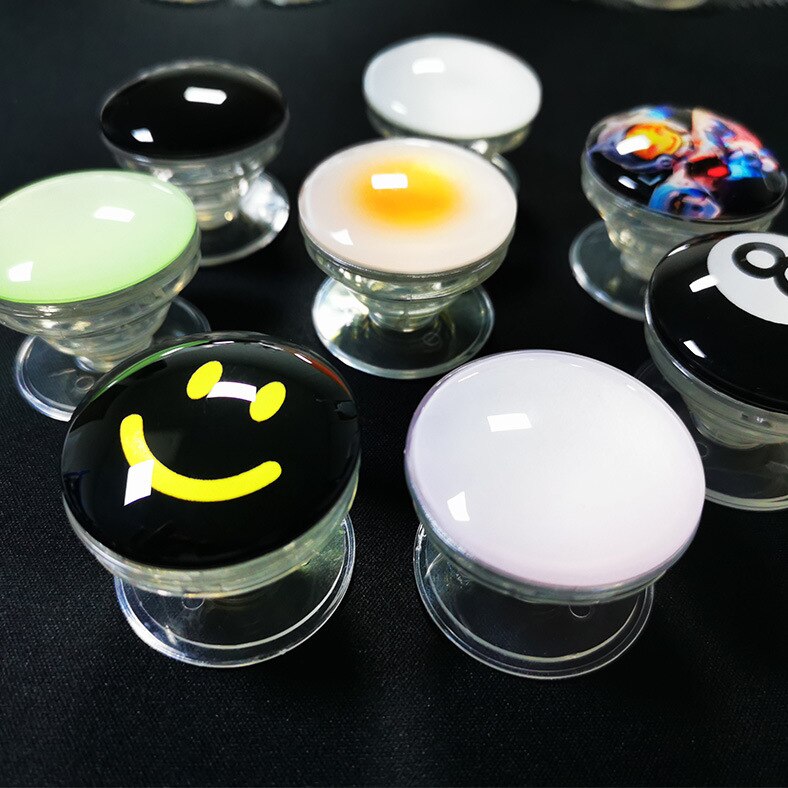 Crystal Finger Grip Holder Stands For Phone Universal Flexible Fold Bracket Expansion Cellphone Stand Socket Lazy Korea Popular: Customize