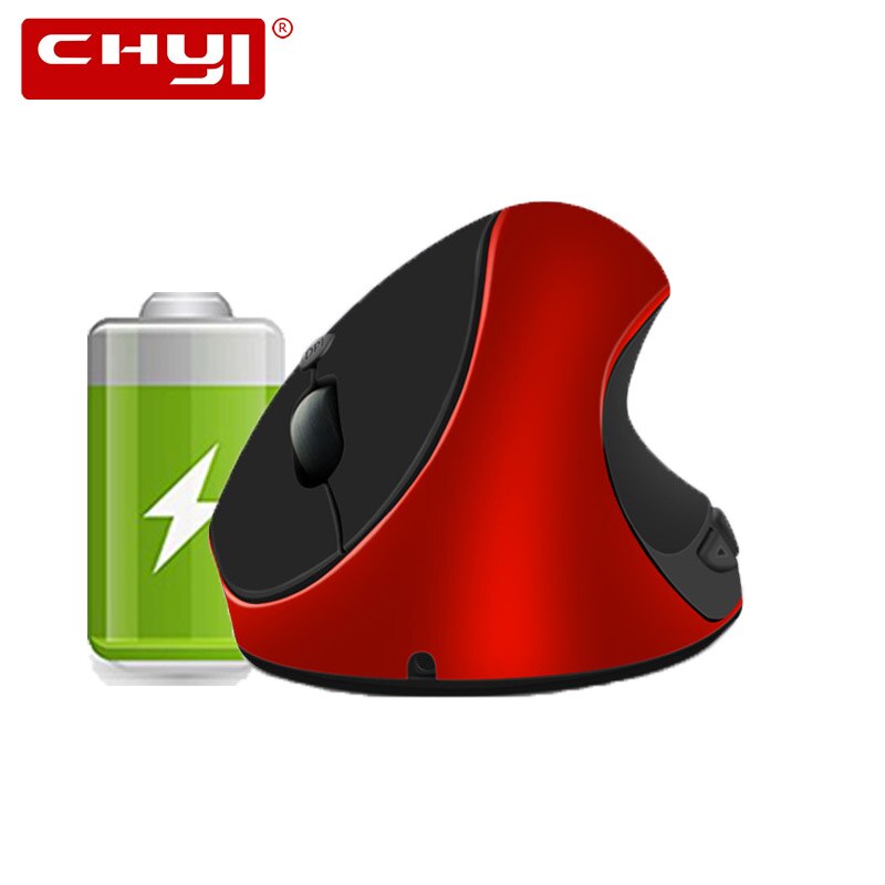CHYI Ergonomische Vertikale Drahtlose Maus Wiederaufladbare Optical Gaming Mäuse 1600DPI Computer Maus Mit Maus Pad Für Laptop