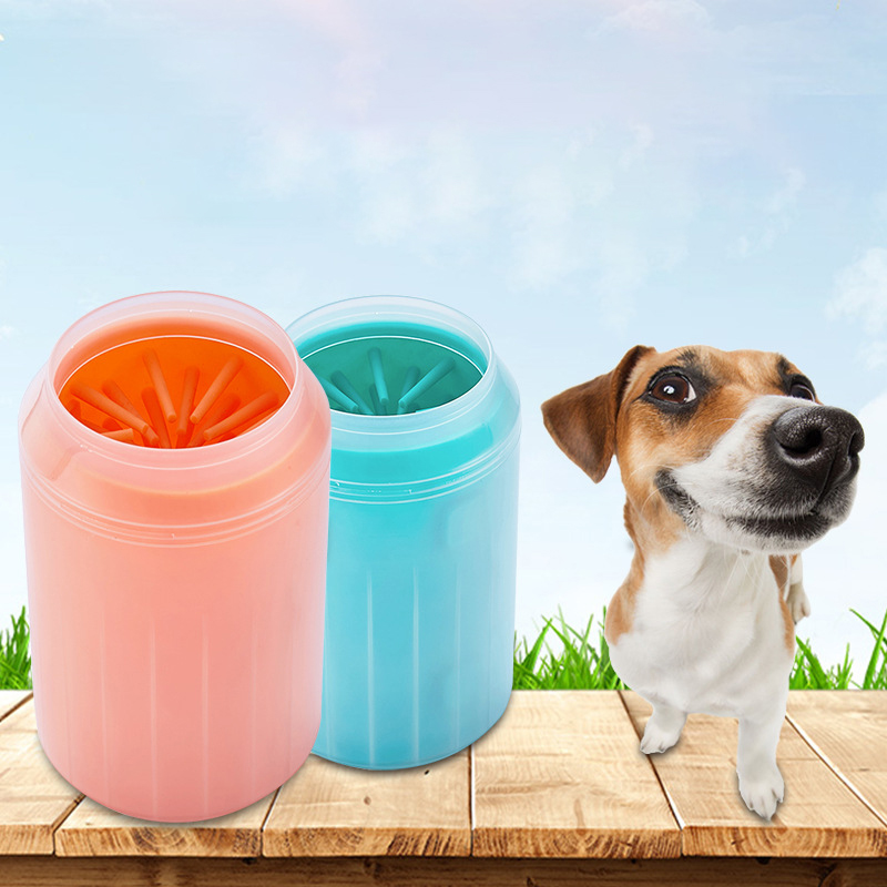 Taza limpiadora de patas de perro, peines de silicona suaves, toalla portátil para mascotas al aire libre, lavadora de pies, cepillo de limpieza de patas, cubo de limpieza de pies de lavado rápido