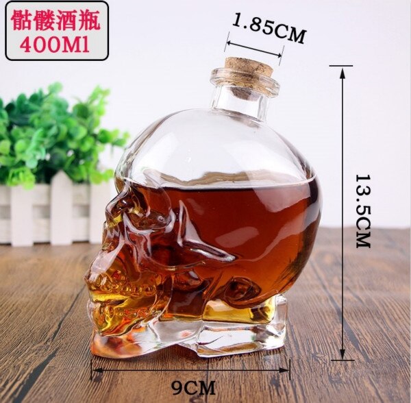 Kristalli taro kallo lasikuppi juhla läpinäkyvä samppanja cocktail olut kahvipullo juomapatukka työkalu 1 kpl 400 / 750ml: Pullo 400 ml 1 kpl
