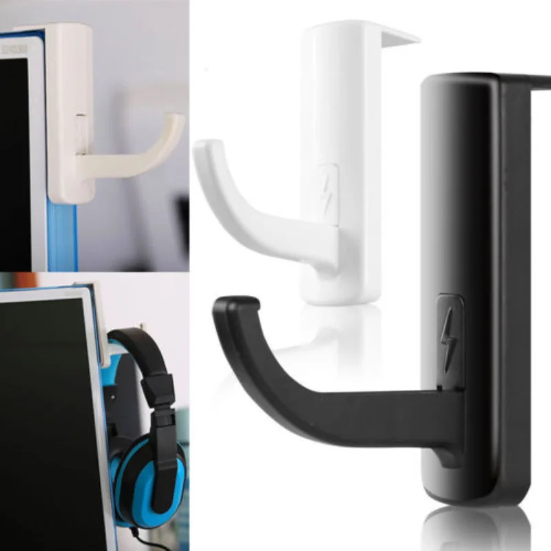 Soporte para auriculares, colgador de auriculares montado autoadhesivo, pantalla de Monitor de PC, gancho para auriculares, accesorios para auriculares