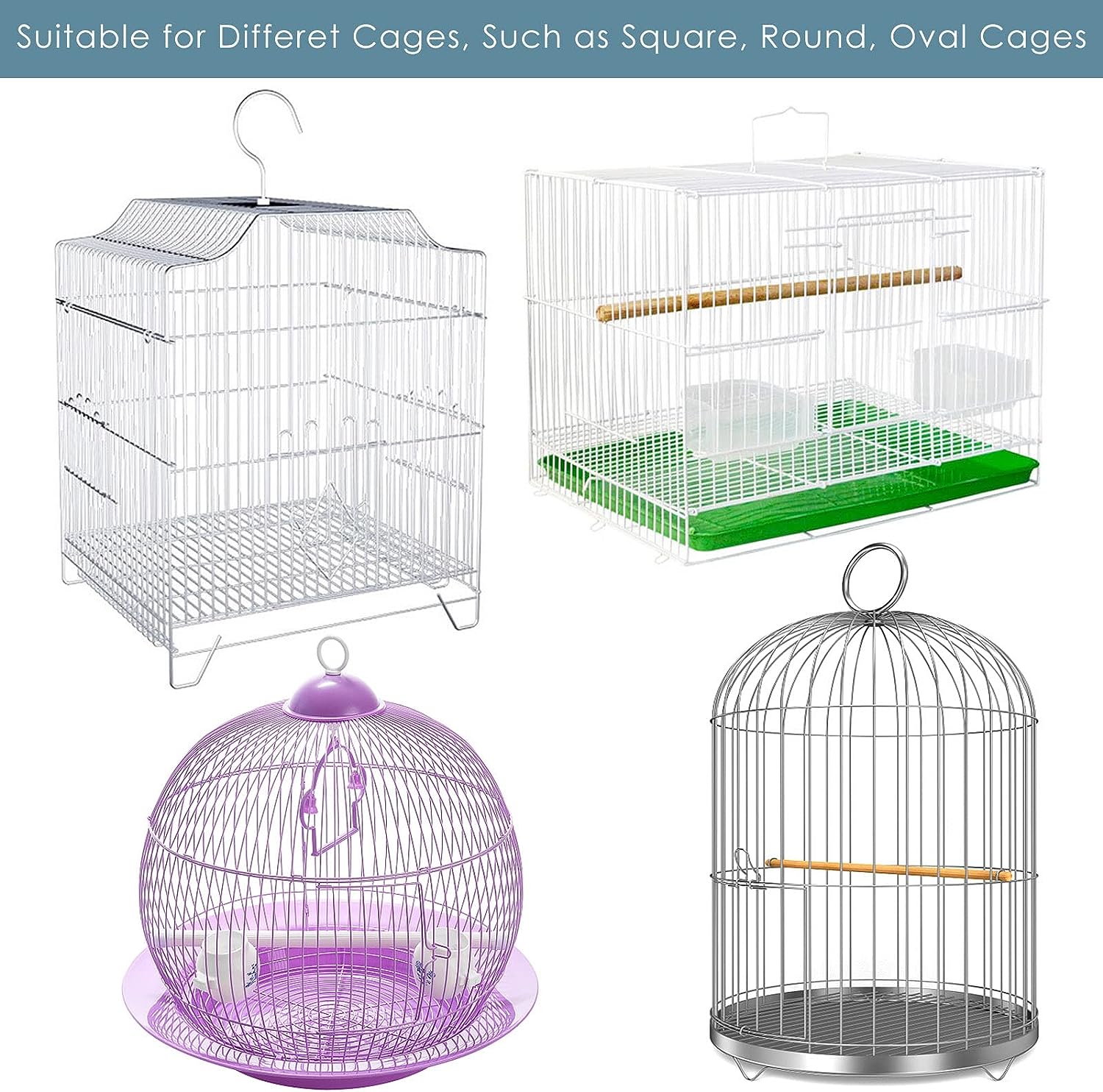 Mesh Bird Cage Shell Skirt Net Elastic Catcher Guards Parrot Bird Cage Net Dust Breathable Fabric Mesh Easy Clean Accessories