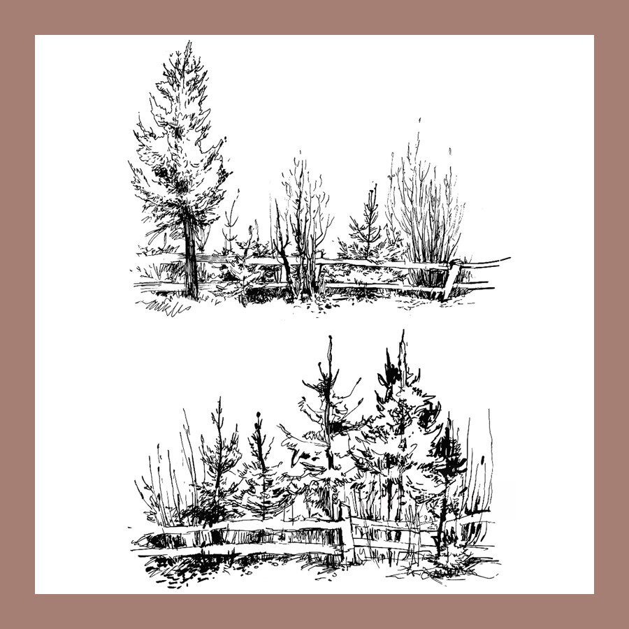 ZATWBS Lonely forest Clear Stamps For DIY Scrapbooking/Card Making/Album Decorative Rubber Stamp Crafts: 152