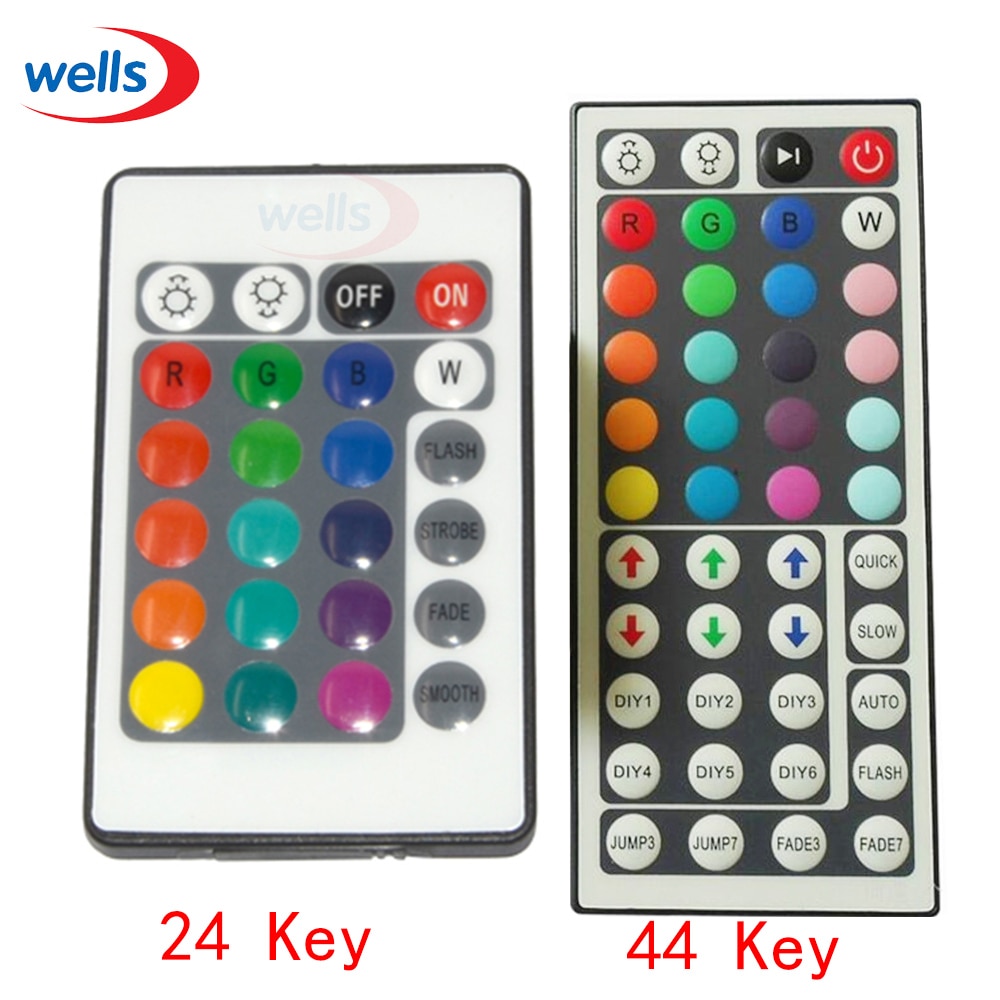 DC12V 24/44 Schlüssel RGB Regler Fernbedienung IR Drahtlose Dimmer LED Regler Controle für 2835 3014 3528 5050 RGB LED Streifen licht