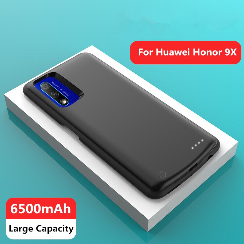 Power Case For Huawei Honor 9X Charger Battery Power Case 6500mAh Large Capacity External Power Bank Phone Charger Battery Cases