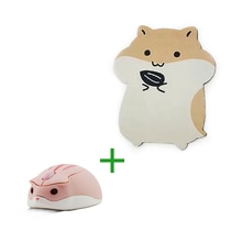 2.4GHz USB Wireless Mouse Cute Hamster Mause Combo 3D 1200 DPI Portable Mute Mice for PC Laptop Girls