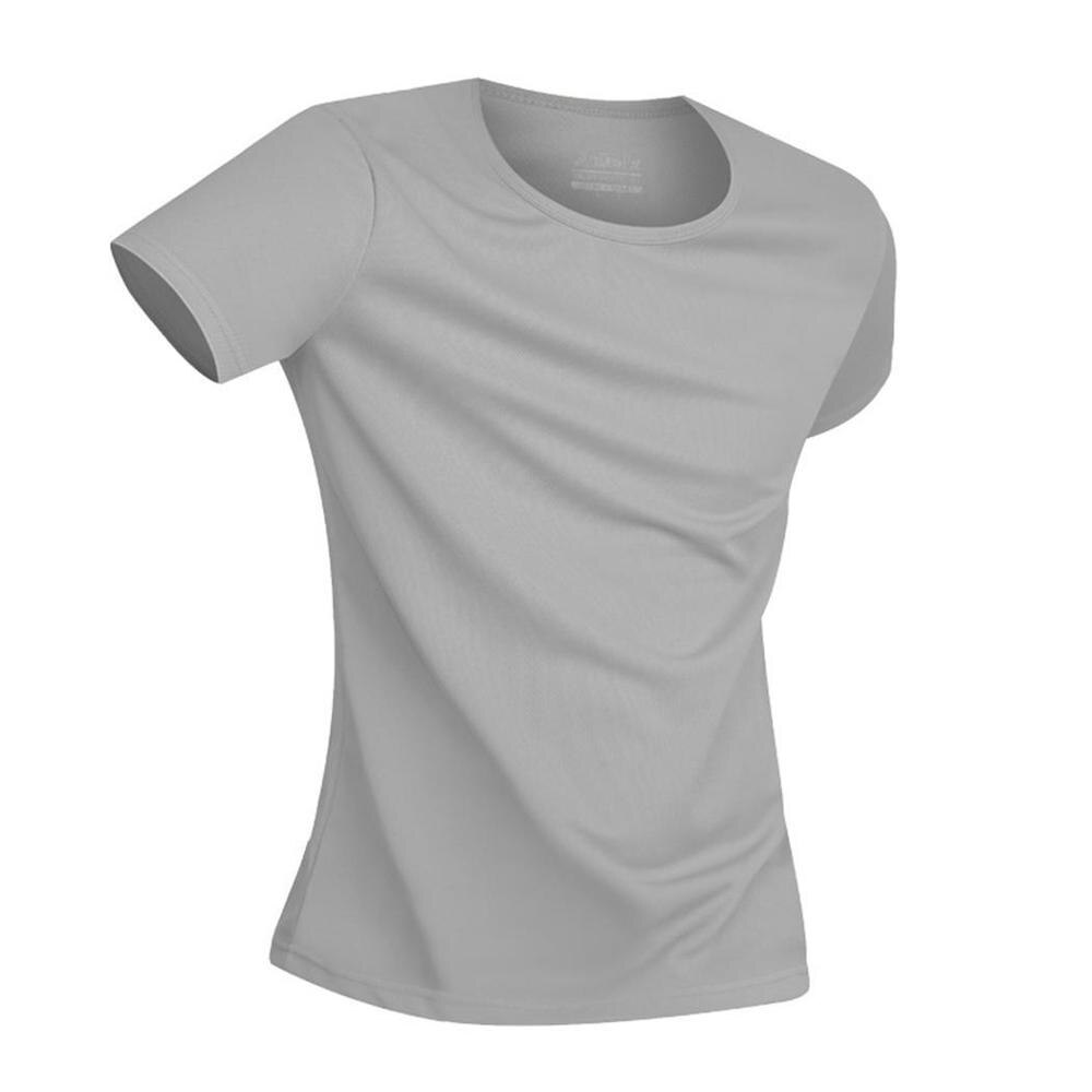 Anti-Dirty Waterproof Men T-Shirt Hydrophobic Stainproof Breathable Antifouling Quick Dry Work Safety Clothing: Gray / M
