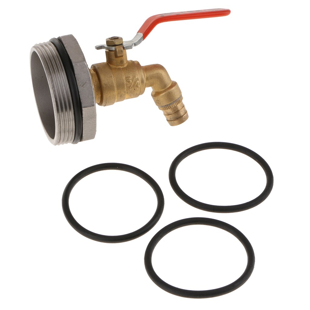 DN50/2 Zoll Edelstahl Tonne Fass Panzer Auslauf klopfen Wasserhahn Ersatz & O-Ring Dichtung Für 200L Fass Öl Wasser