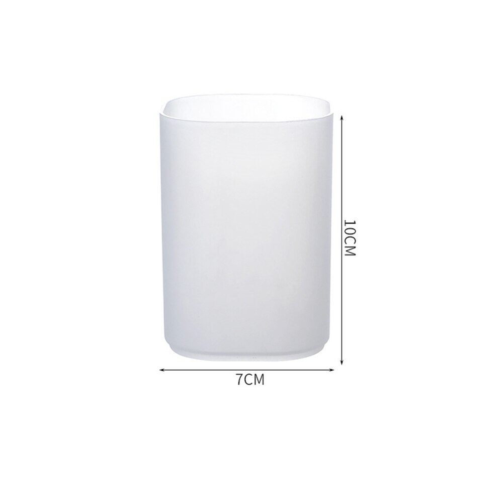 Kawaii Large Capacity Desk Pen Holder Storage Box Desktop Organizer Stand Case Office School Stationery Supply: White-round