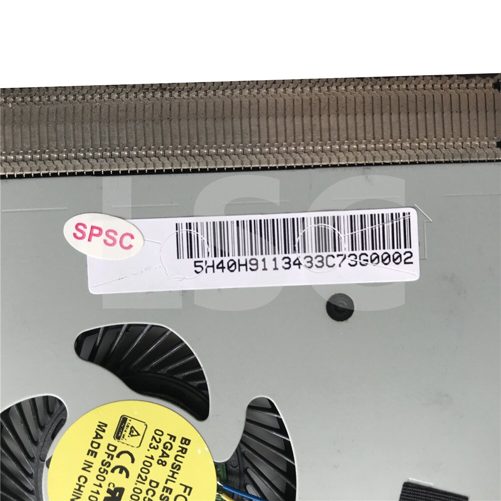 LSC para Lenovo Yoga 500-15IBD 500-14IBD Flex 3-1470 Flex 3-1570 Laptop CPU refrigeración disipador de calor con ventilador 5H40H91134 460.03R0C.0012: Fan