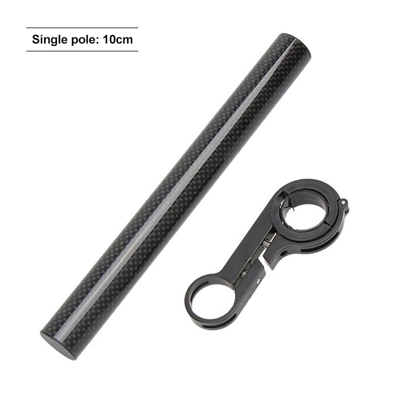 Fiets Stuur Extender, Fiets Stuur Extension Aluminium Mount Houder Dubbele Klem Fiets Beugel Fiets Accessoires: 10cm Carbon tube