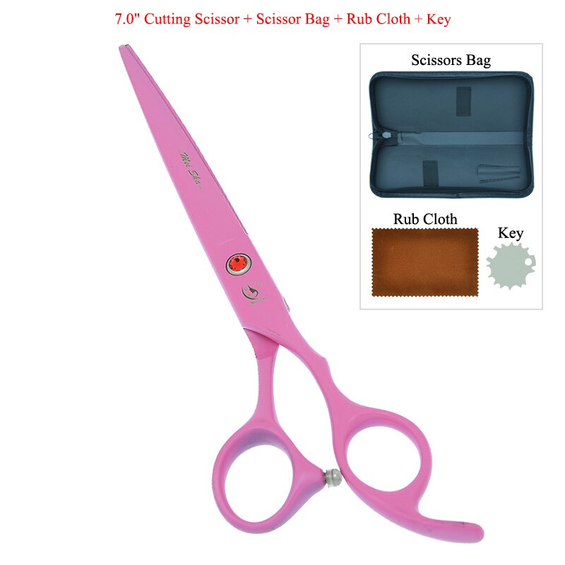 7" Pet Scissors for Dog Grooming Straight Curved Shears Animal 40% Cut Off Thinning Trimmers Dog Accessories B0036A: B0036A-02-70
