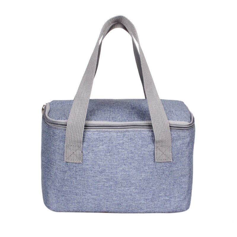 4L Cooler Bag Thermo Food Ice Pack Thermal Refrigerator Lunch Picnic fun box Children Insulation Meal Kits Back Milk bag: blue