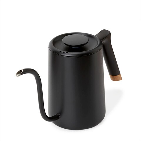 Timemore Vis Pure Koffie Druppelen Pot Lange Mond Tuit Theepot Waterkan Rvs Koffie Kettle700ml: BLACK