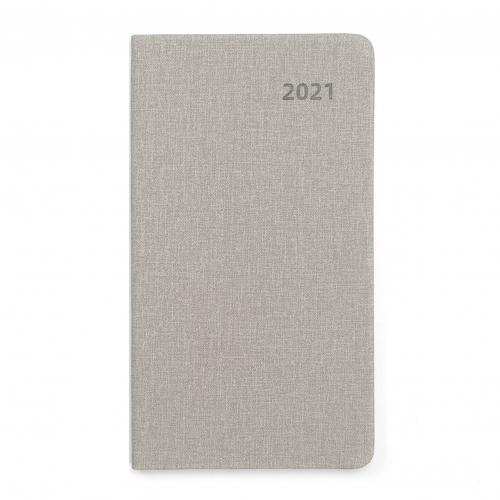 Faux Leather Thick Journal Notebook Daily Business Office Work College Diary: Grey
