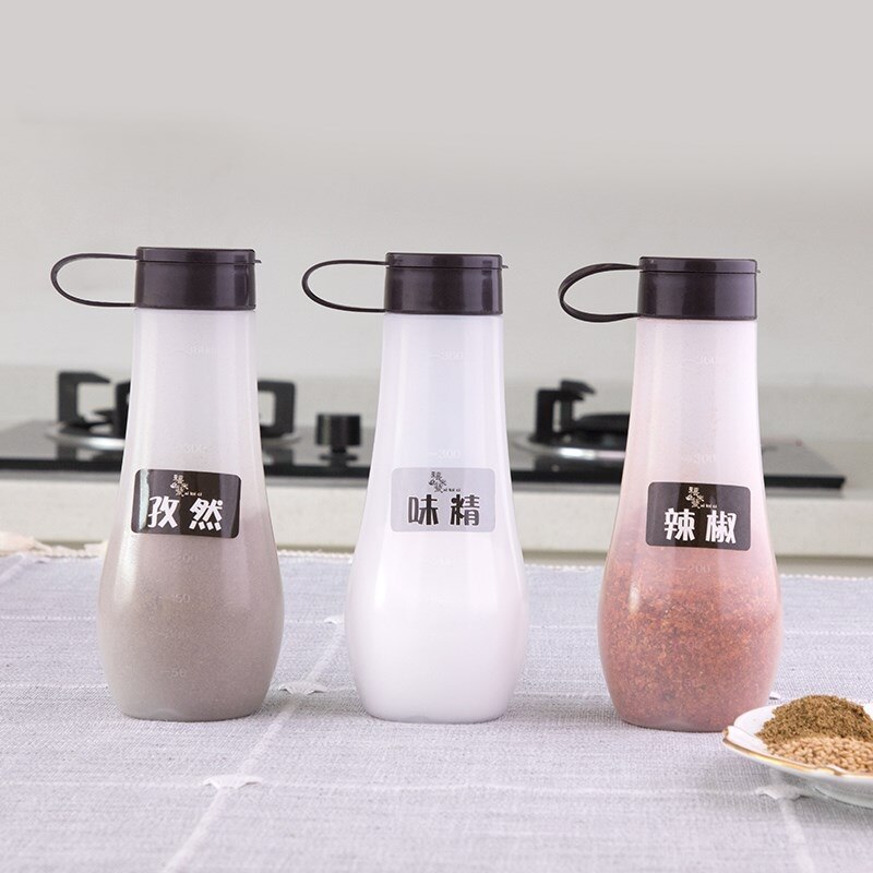 Plastic Dispenser Spice Jar Container Kitchen Organizer Spice Jars Storage Extrusion Mayonnaise Salero Restaurant Gadgets OC50TL