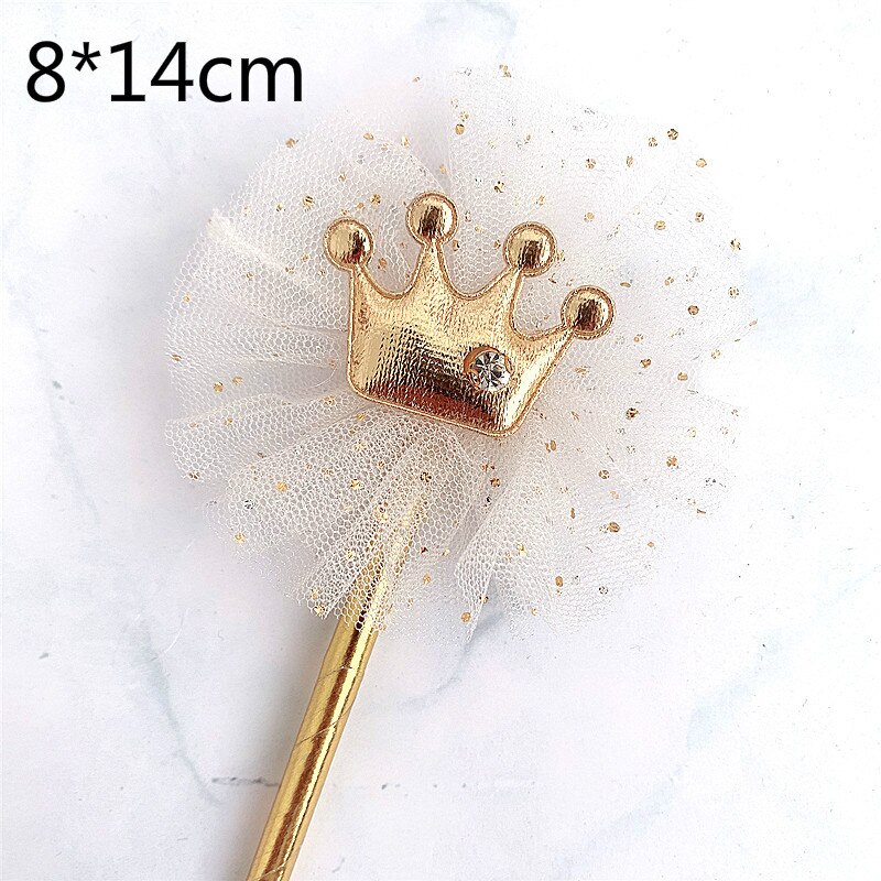 Happy Birthday Cake Topper Prince Princess Party Favors Decoration Supplies Baby Shower Decorations Cake Decorating Tools: D