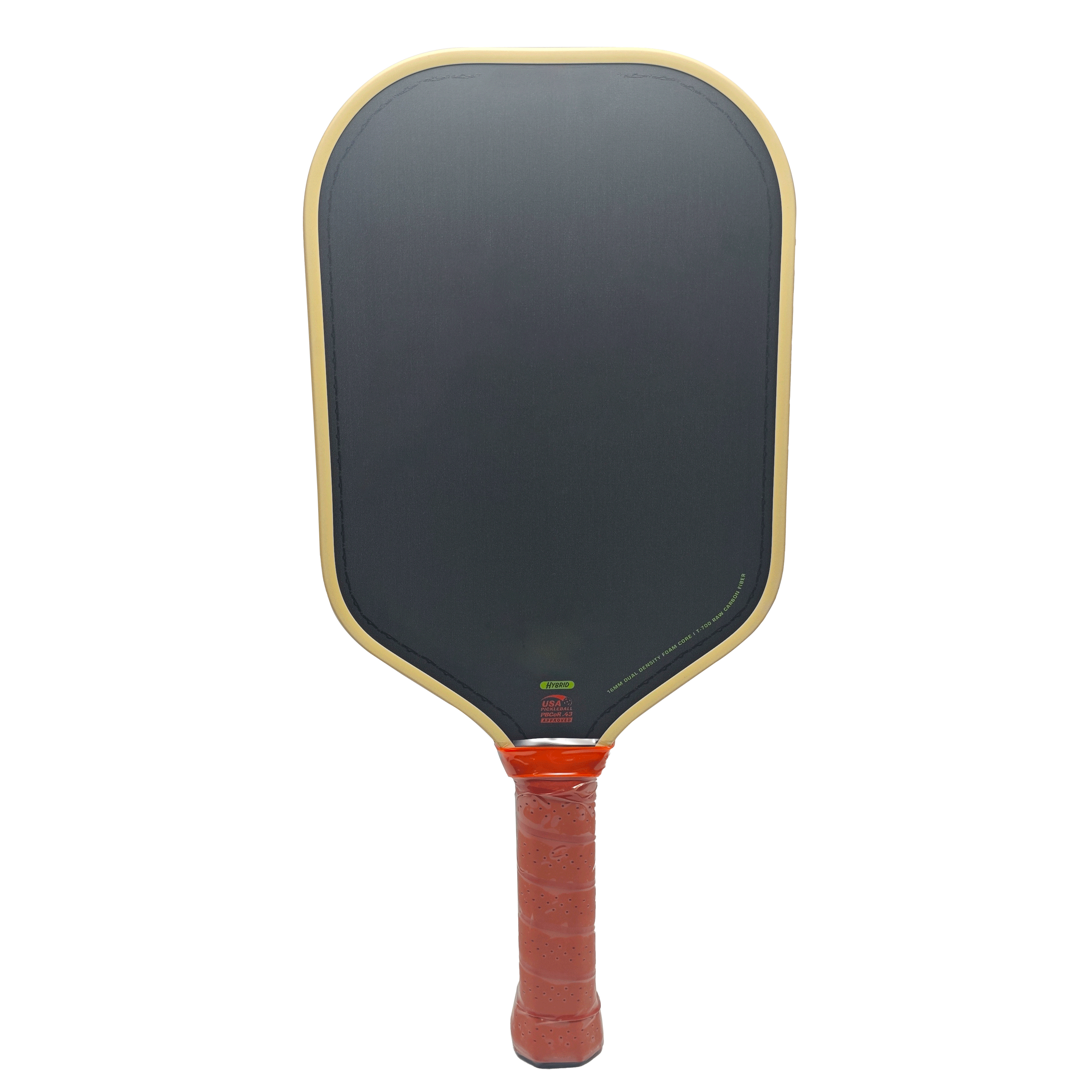 Bread and Butter Loco Pickleball Paddle 16mm Dual-Density Foam Core Hybrid Elongated CFC T700 Raw Carbon Fiber Pickleball Paddle: Yellow