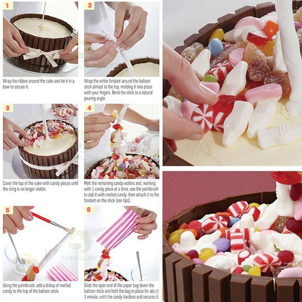 Cake Ondersteuning Structuur Frame Anti Zwaartekracht Cake Gieten Kit Opknoping Decoratieve Cake Stand Verjaardag/Wedding Party Supplies