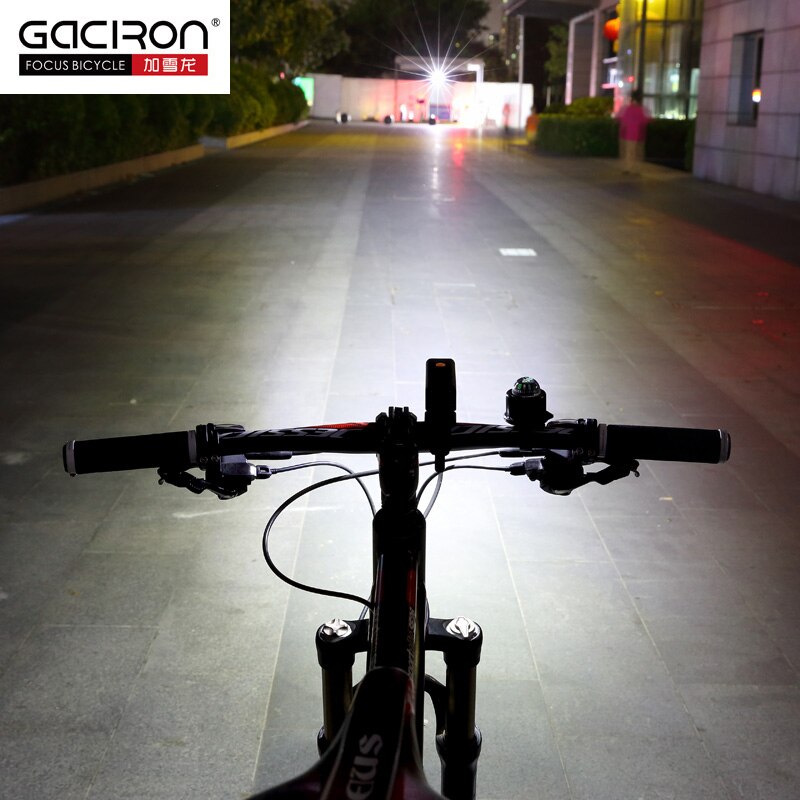 Gaciron Fahrrad Scheinwerfer Eingebaute 2500 mAH Batterie USB Ladung 600 Lumen 9 stunden Laufzeit Seite Sichtbar Radfahren Front Beleuchtung