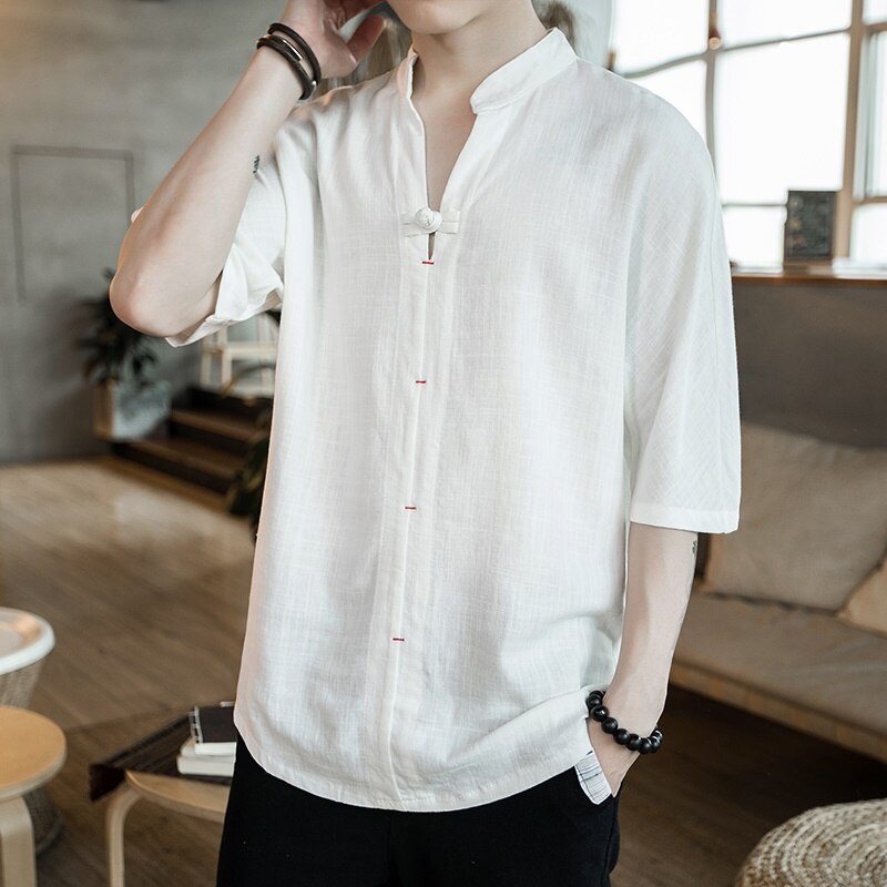 Ropa tradicional china para hombre, estilo de verano, cheongsam TA026, cultura china tradicional