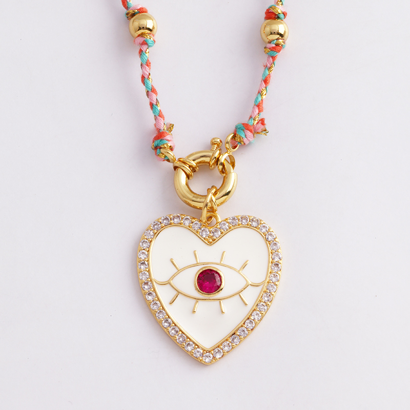 Cordón de algodón natural estilo bohemio, joyería con cuentas anudadas largas, amuleto de suéter de cuerda trenzada colorida, suministros de para de verano y playa: Color oro puro