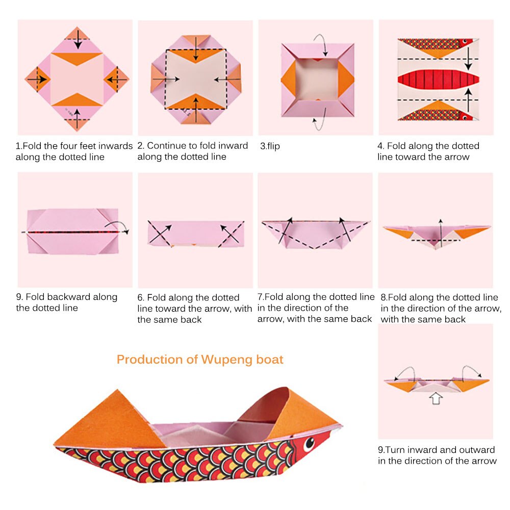 Ensemble de livre Origami de dessin animé, livre coloré en papier, jouet pour enfants de 3 à 6 ans