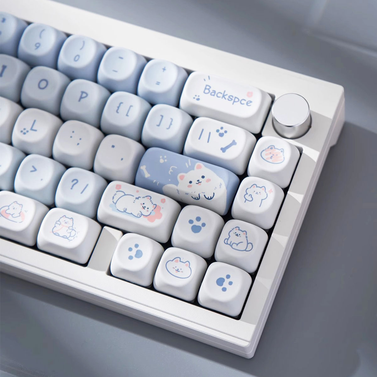 95 Keys artoon Cute Puppy Cat Kitty Keycaps GMK PBT Keycap MOA Profile Dye Sublimation For DIY Mechanical Keyboard Girls