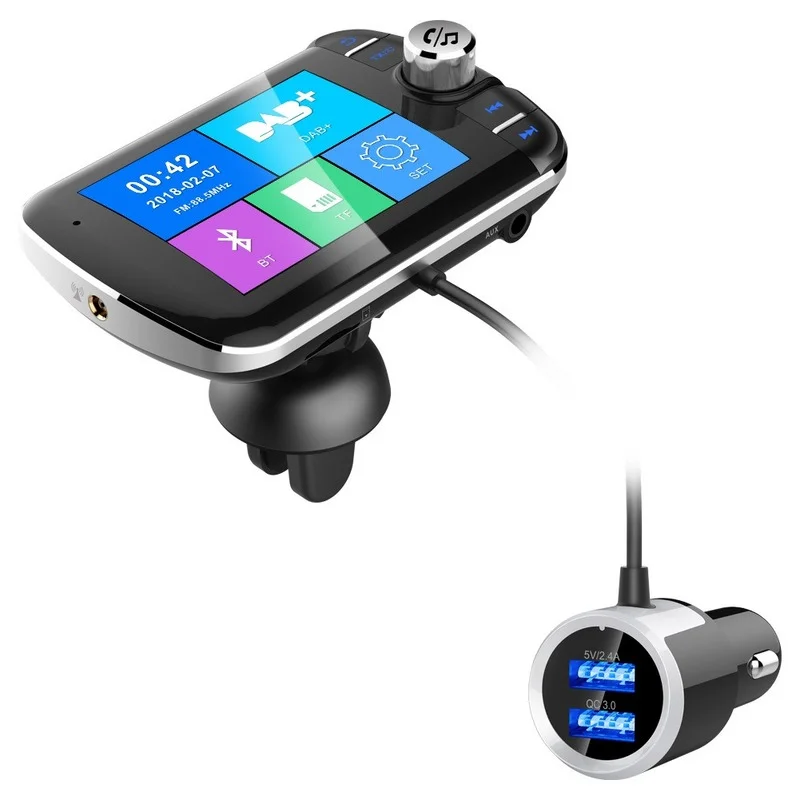 Bil bluetooth dab digitalradio digitalradio bluetooth  mp3- spiller fm sender dab 004 materiale abs