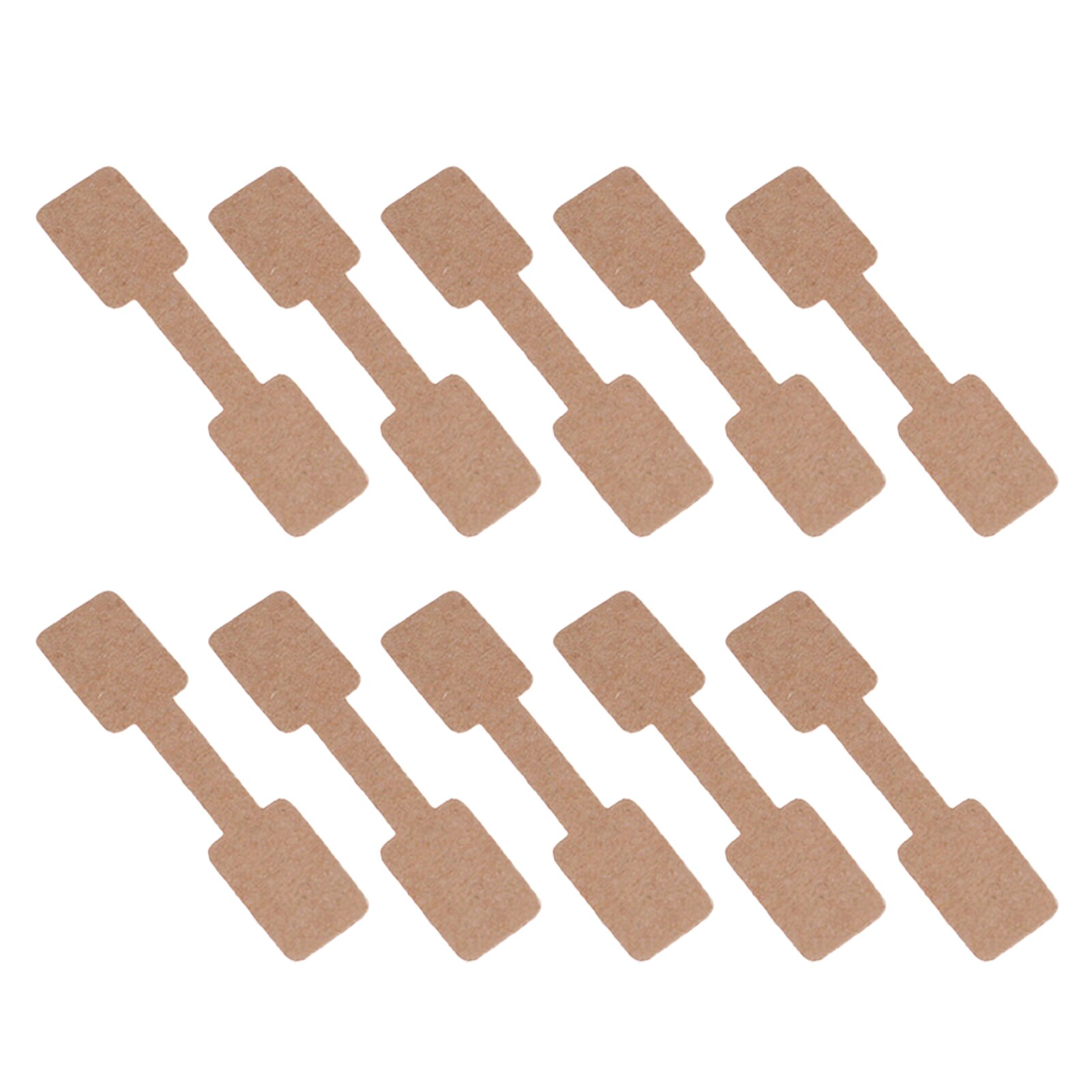 10 Stuks Sieraden Diy Papier Voor Kleding Winkel Briefpapier Quadrate Blank Duurzame Display Zelfklevende Grootte Label Effen Prijskaartje
