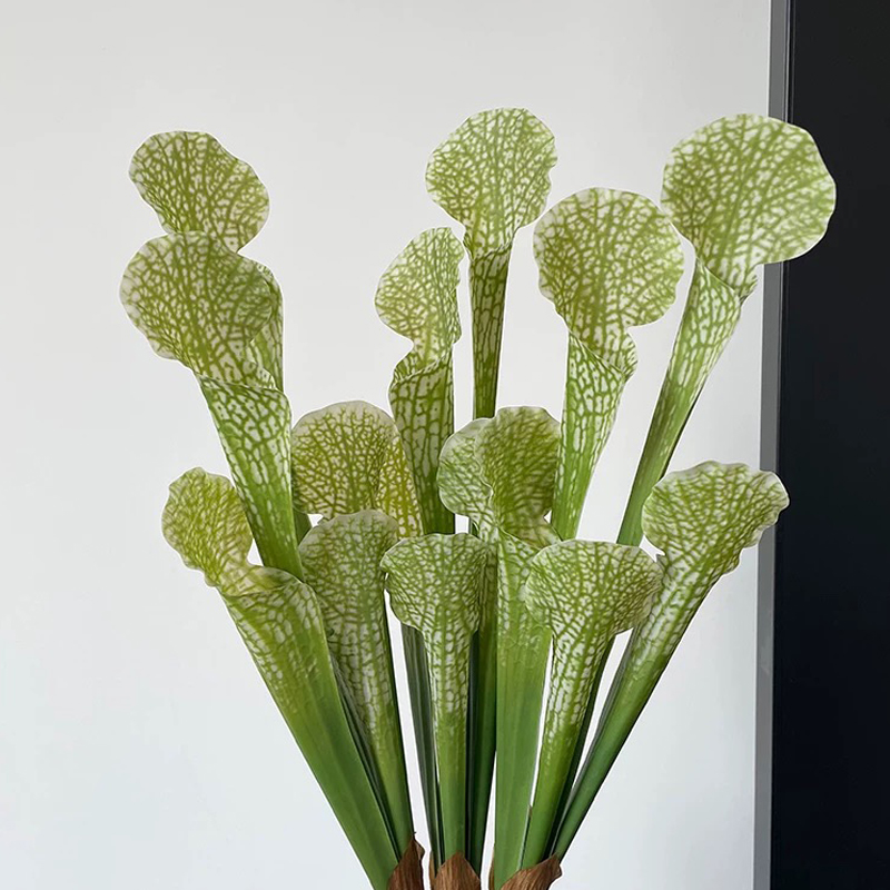 Jarra artificial de plástico planta decorativa falso vegetação decoração para casa loja janela exibe atmosfera natural planta artificial