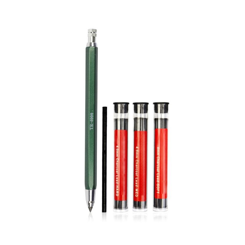 Mechanical Charcoal Pencil Core Lead Refills for Sketch Painting Drawing School