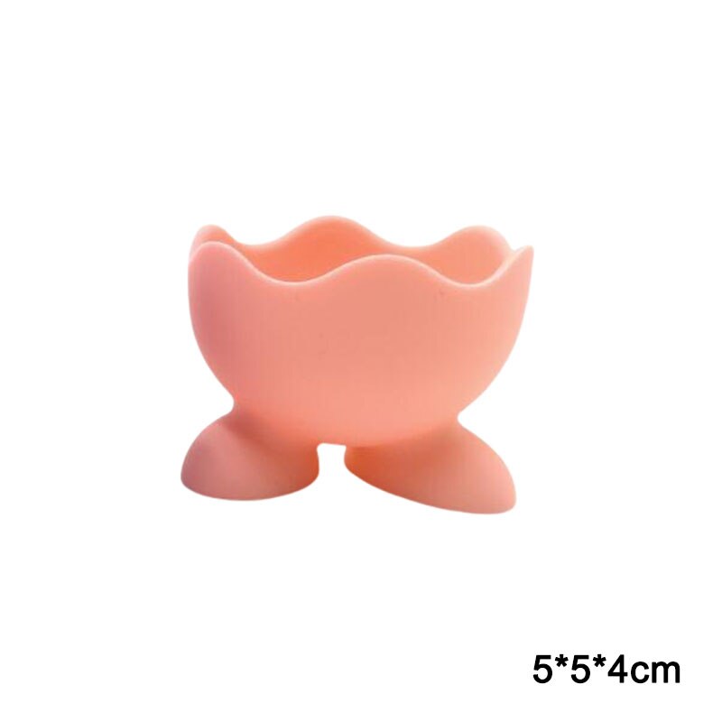 1Pcs Reine Farbe Anti-mould Make-Up Liefert Silikon Schwamm Lagerung Halterung Schönheit Eier Puff Regal Kosmetik Halter: Rosa