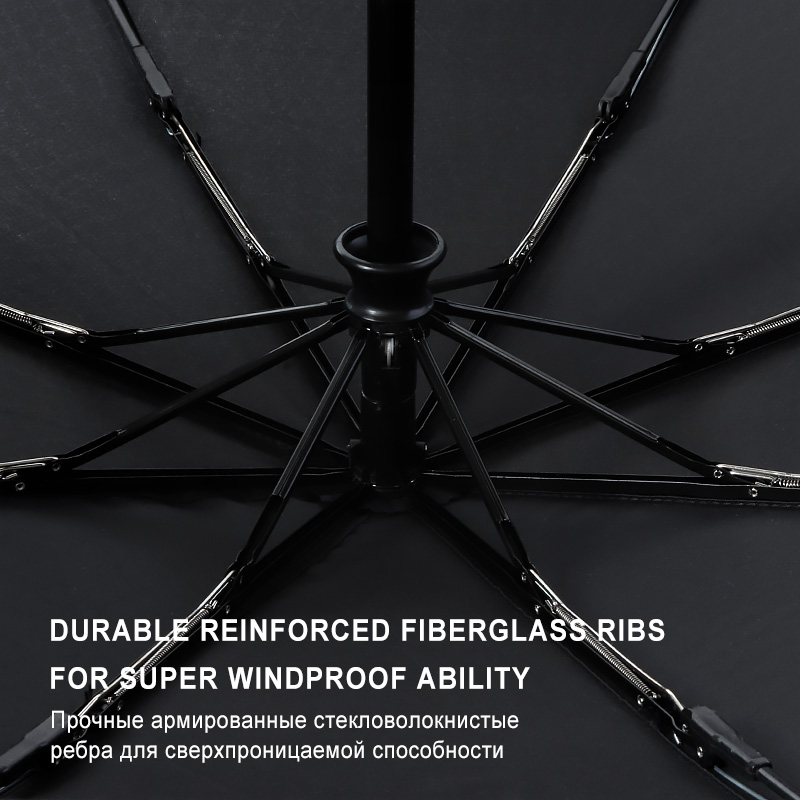 Umbrella Men Winproof Strong Umbrellas Fully Automatic Large Imitation Leather Umbrella Parasol Paraguas