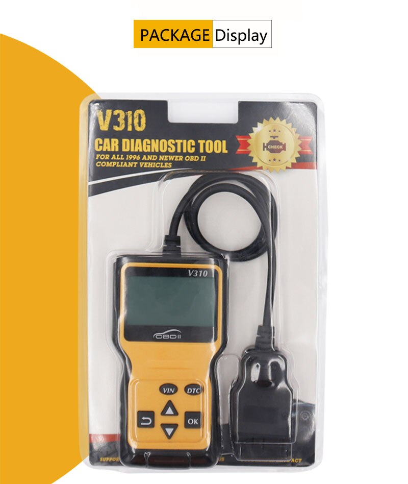 V310 OBD2 Code Reader V1.1 Car Diagnostic Tool V310 Code Scanner V310 OBDII Car Scan Tool