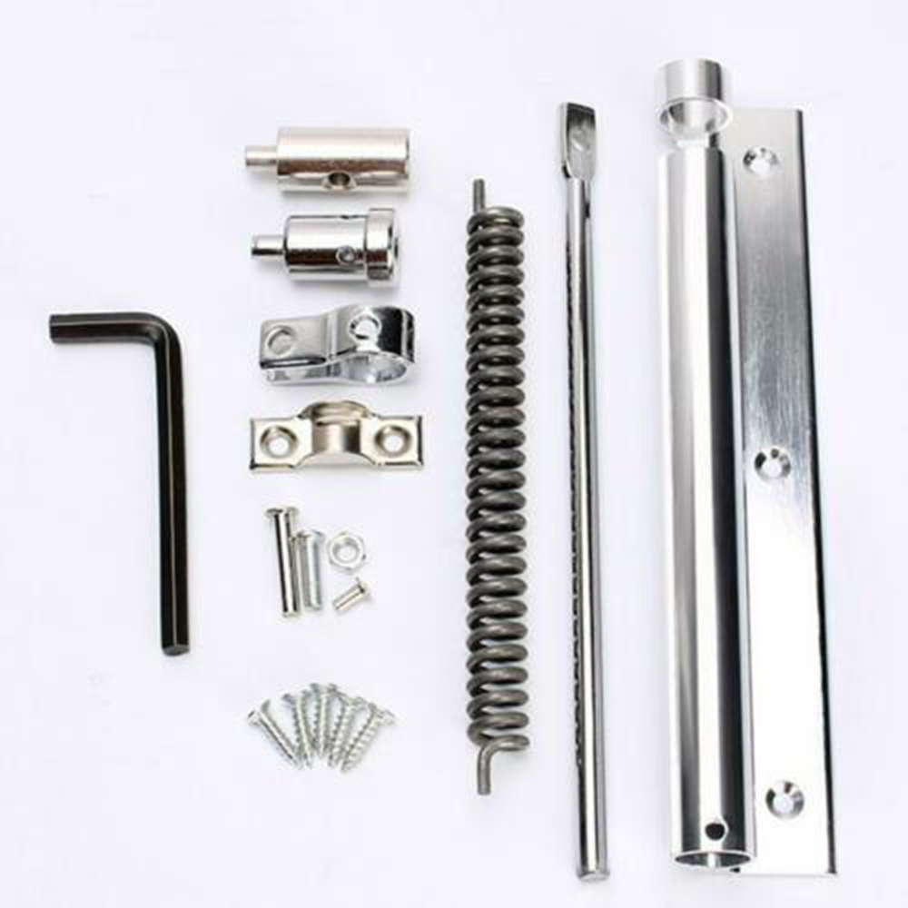 Automatic Door Closer Adjustable Space Aluminum Surface Mounted Home Door Hardware Fittings Door Spring Adjustable Lock