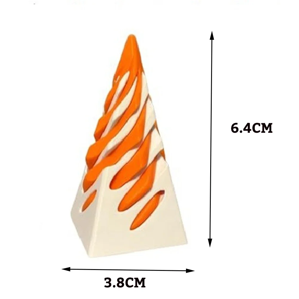 Escultura de paso de pirámide imposible, tornillo de hélice impreso en 3D, juguete antiestrés, cono en espiral, adornos decorativos de descompresión, 2024