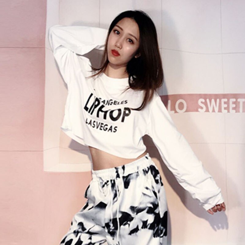 Jazz tanzen Spitzen Frauen Hüfte hüpfen Dj Rave Kleidung Straße tanzen Praxis Tragen Ds Gogo Tänzerin Bühne Leistung Outfit DC4004
