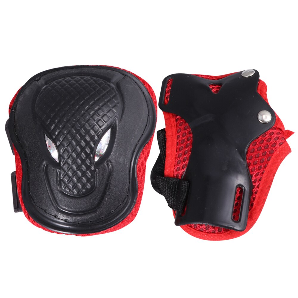 6 Stuks In 1 Set Volwassenen Roller-Skate Bescherming Gear Skiën Roller Protector Sport Protectors Kit Skateboard Fietsen knie Pad: Assorted Color