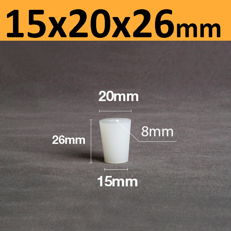 Tappi per tappo di copertura per fermentatore in silicone con foro per valvola camera d'equilibrio birra vino Coperchi per fermentazione in gomma Forniture per fermentazione Bianco: Cielo Blu