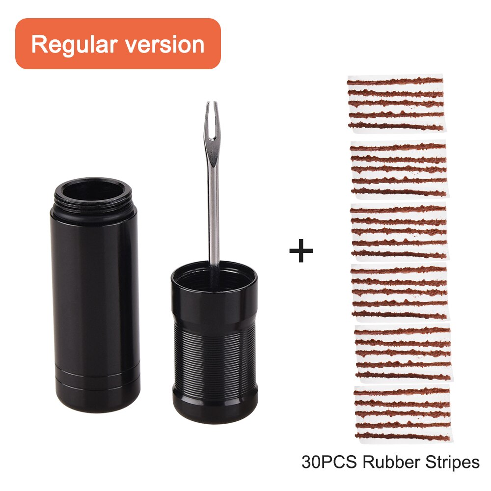 Bicycle Tubeless Tire Repair Kit Tire Drill Rubber Strips Tyre Puncture Sealant Bicycle Repair Tools: Tool A Set Plus