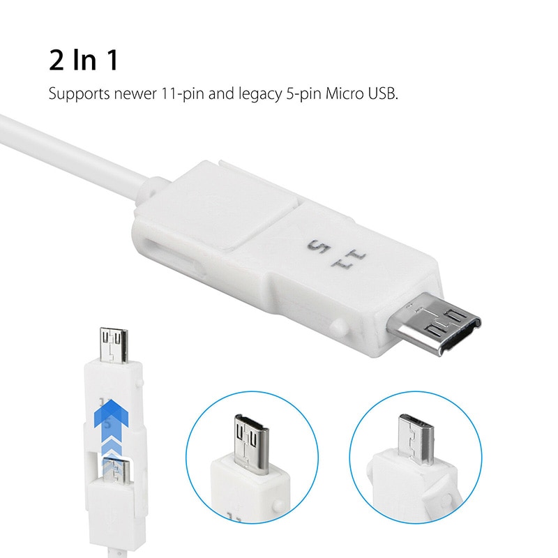 2.5 M Micro Usb Naar Hdmi Hd 1080P Tv Kabel Adapter Voor Android Samsung Telefoon Tablet Universele Micro Usb hdmi Kabel