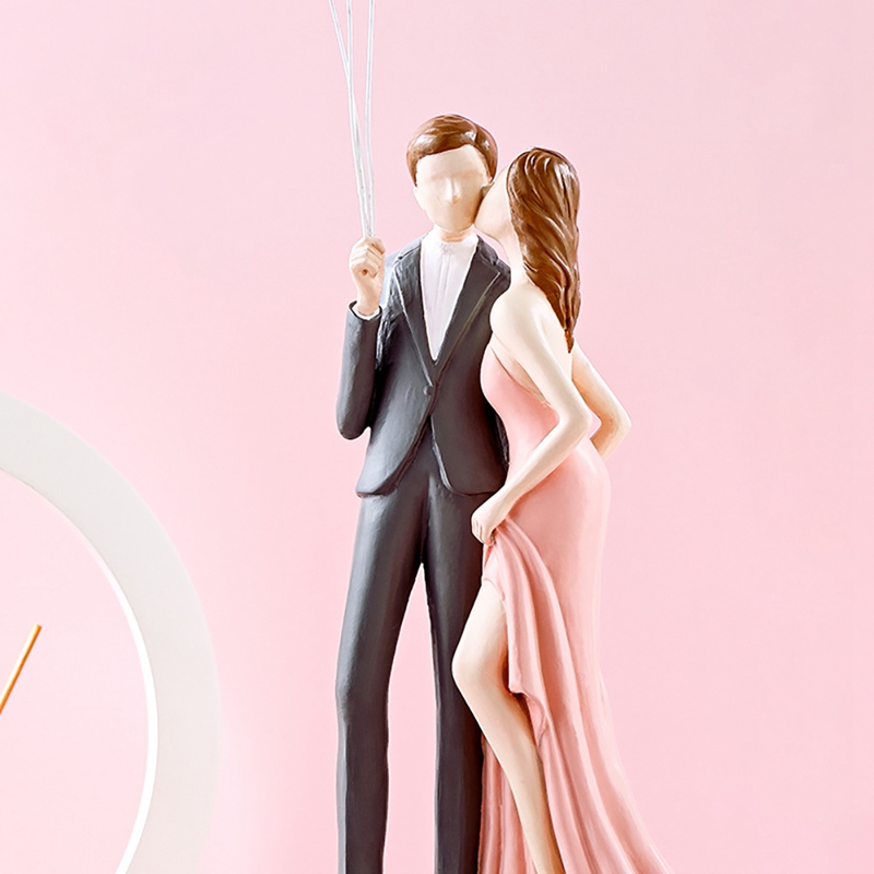 Statue romantique d&#39;intérieur, de mariage pour petite amie, Sculpture de Couple moderne, décoration de bibliothèque pour salle de mariage
