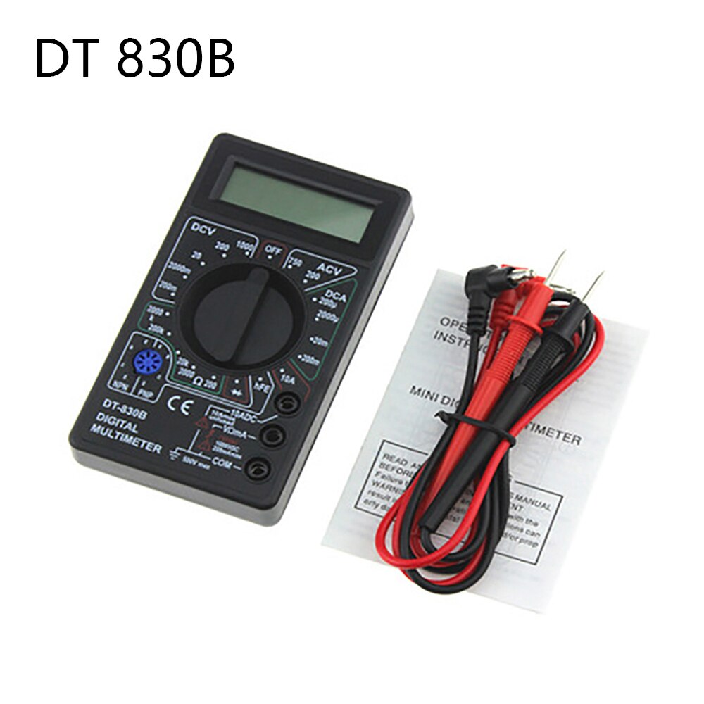 Digital Multimeter M1 A830L Portable Multimeters Handheld Tester Intelligent Digital Multimetro With Test Lead Lcd Display: B